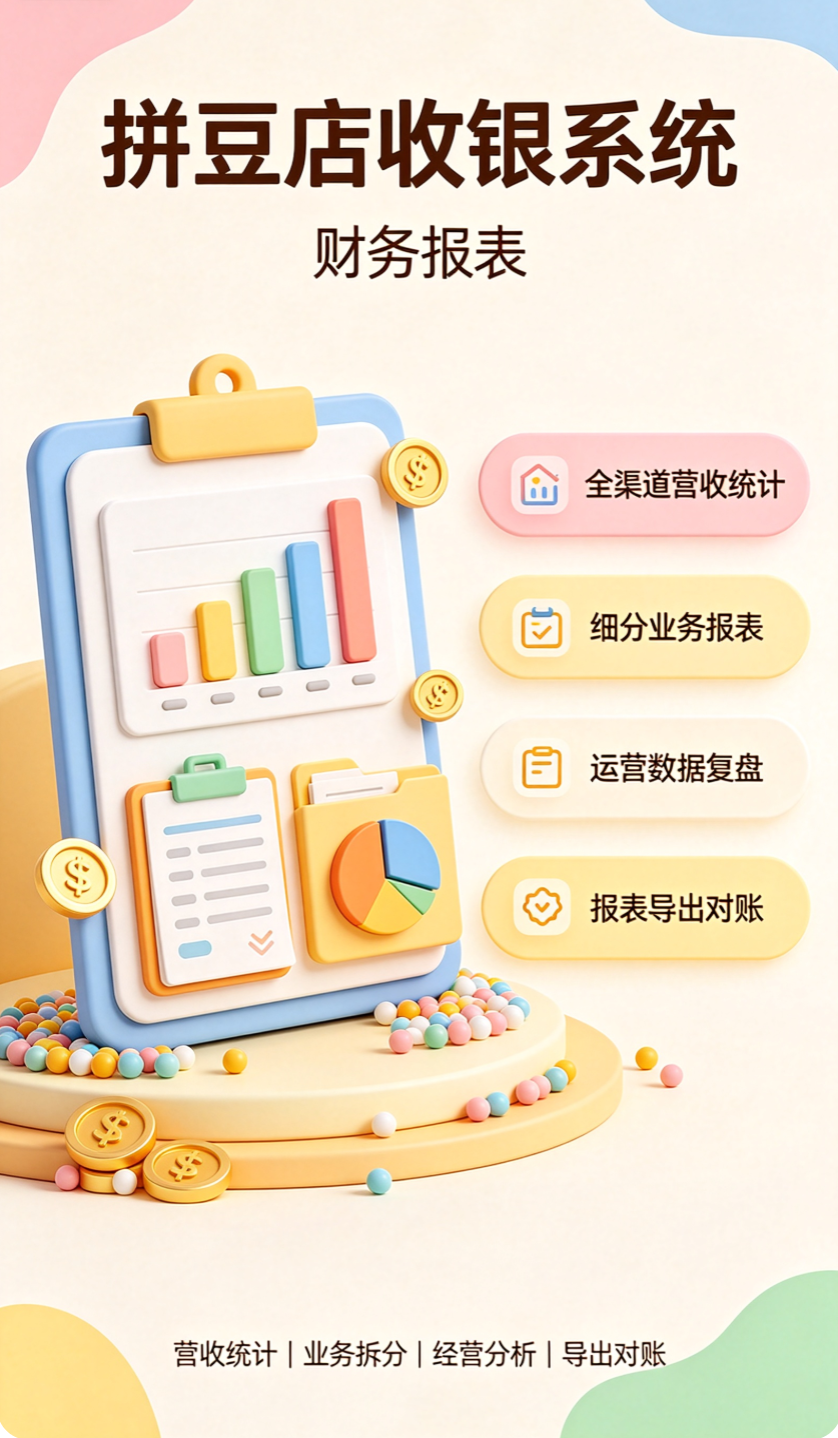 拼豆店收银软件报价2